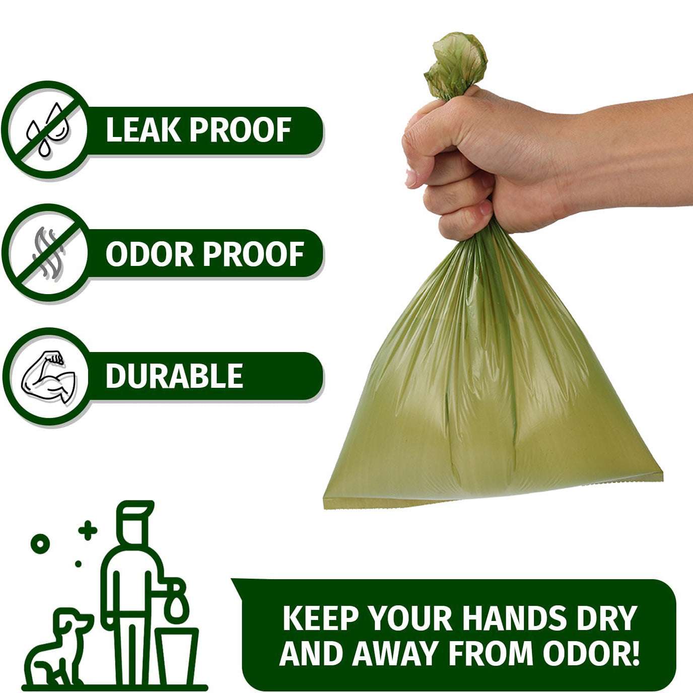 Biodegradable Poop Bags For Dog Waste Bags Extra Thick Strong Leak Proof Dog Waste Bags